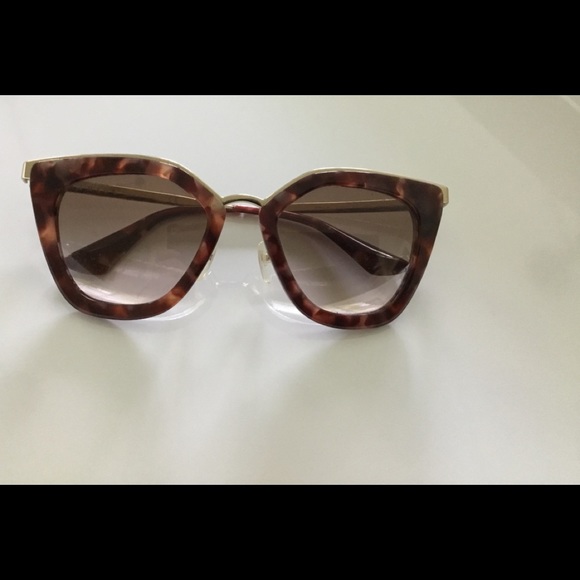 PRADA CAT EYE SUNGLASSES COLOR HAVANA . - Picture 6 of 15